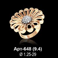 Кольцо Арт-648 восковка