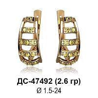 Серьги ДС-47492 восковка