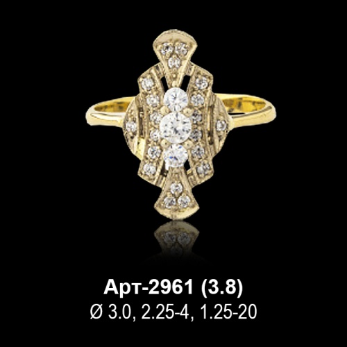 Кольцо Арт-2961 восковка