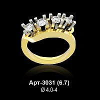Кольцо Арт-3031 восковка