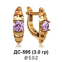 Серьги ДС-595 восковка