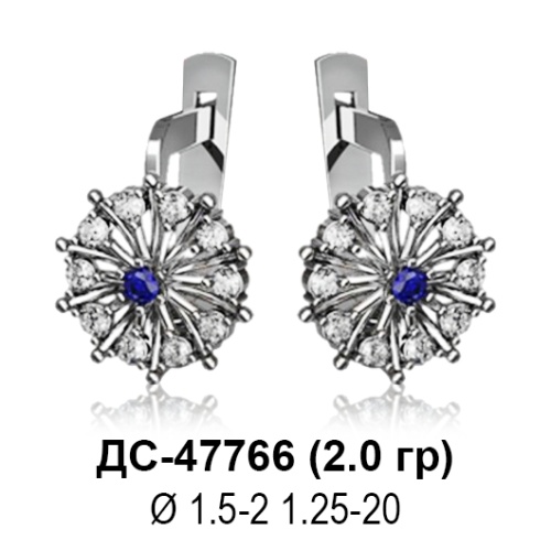 Серьги ДС-47766 восковка Серьги ДС-47766 восковка