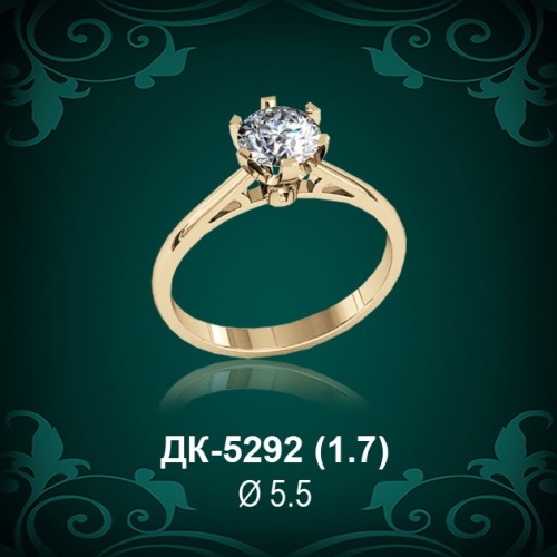 Кольцо "Одинарка" ДК-5292 восковка