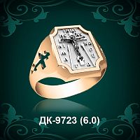 Мужской перстень "С Крестом" ДК-9723 восковка