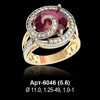 Кольцо Арт-6046 восковка