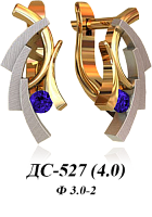 Серьги ДС-527 восковка