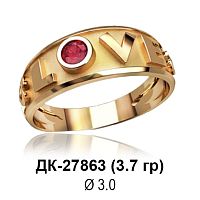 Кольцо "LOVE" ДК-27863 восковка