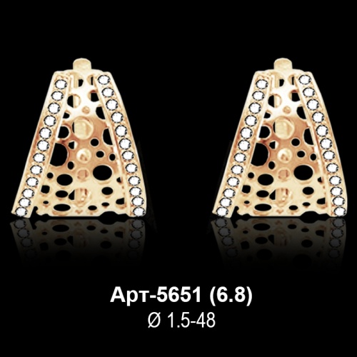 Серьги Арт-5651 восковка