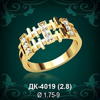Кольцо "Дорожка" ДК-4019 восковка
