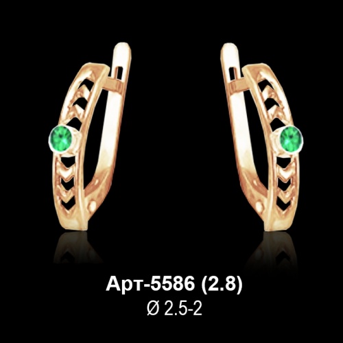 Серьги Арт-5586 восковка