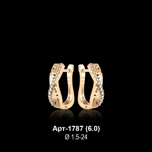 Серьги Арт-1787 восковка