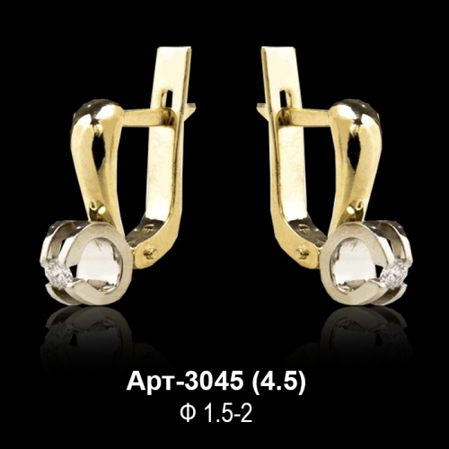 Серьги Арт-3045 восковка