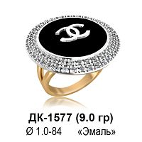 Кольцо "Шанель" ДК-1577 восковка