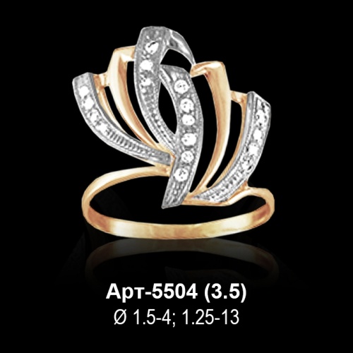 Кольцо Арт-5504 восковка