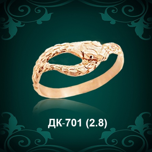 Кольцо "Змея" ДК-701 восковка