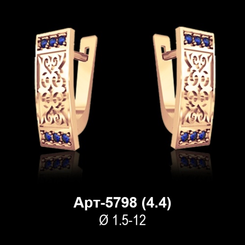 Серьги Арт-5798 восковка