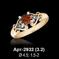 Кольцо Арт-2932 восковка