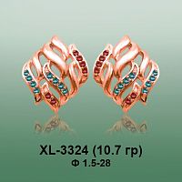 Серьги XL-3324 опока