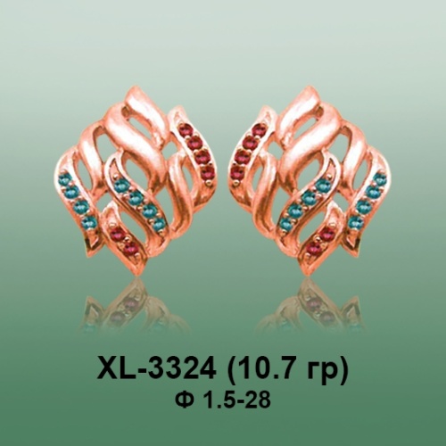 Серьги XL-3324 опока