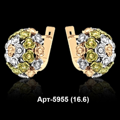 Серьги Арт-5955 восковка Серьги Арт-5955 восковка