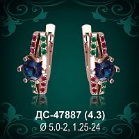 Серьги ДС-47887 восковка