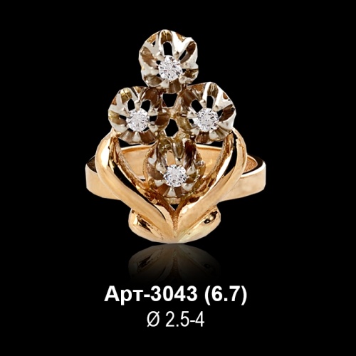 Кольцо Арт-3043 восковка Кольцо Арт-3043 восковка