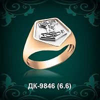 Мужской перстень "Молот Тора" ДК-9846 восковка