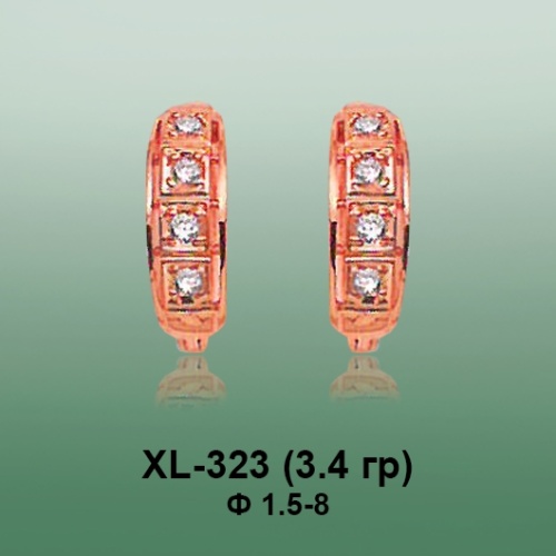 Серьги XL-323 опока