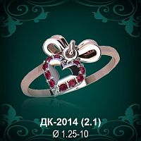 Кольцо "Сердце" ДК-2014 восковка