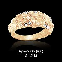 Кольцо Арт-5635 восковка
