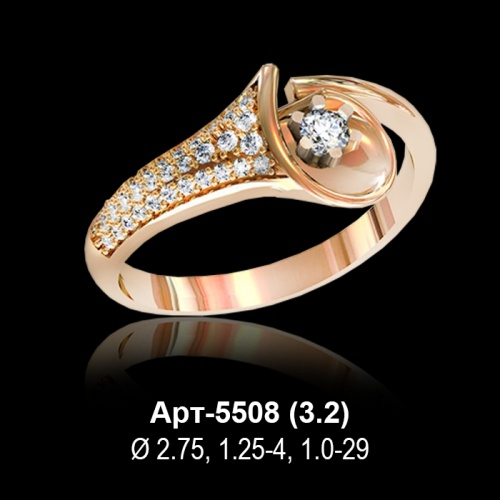 Кольцо Арт-5508 восковка Кольцо Арт-5508 восковка