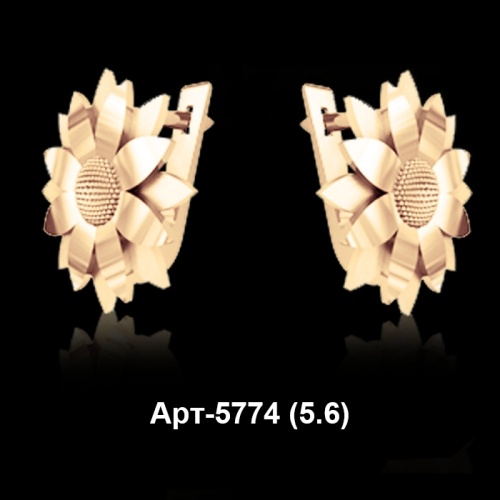 Серьги Арт-5774 восковка Серьги Арт-5774 восковка