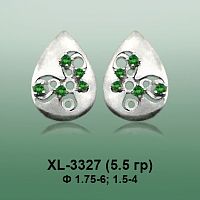Серьги XL-3327 опока