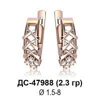 Серьги ДС-47988 восковка